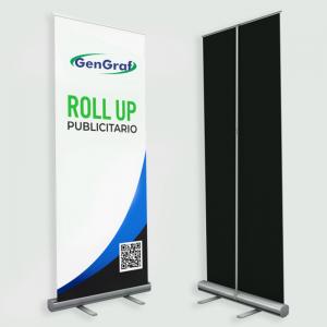 Banner Roll Up  Tamanho pré definido   Suporte Roll Up Modelo Vareta de Fixação 